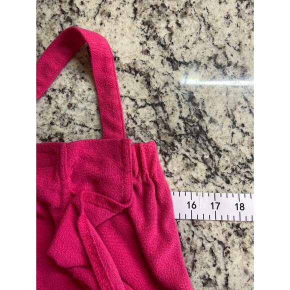 Jessica Simpson Women Swim Cover  L/XL Pink Ruffled Terry Cloth Beach Barbiecore - Picture 5 of 7